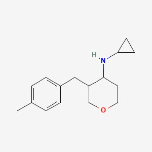 N-cyclopropyl-3-(4-methylbenzyl)tetrahydro-2H-pyran-4-amine - 1420838-73-8
