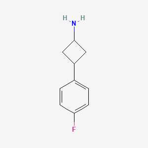3-(4-Fluorophenyl)cyclobutan-1-amine - 1462381-60-7