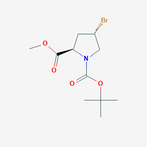 (4S)-1-Boc-4-bromo-D-proline methyl ester - 147266-93-1