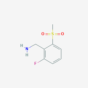 2-Fluoro-6-methanesulfonyl-benzylamine - 1564824-85-6