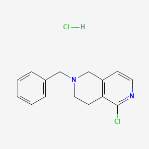 2-Benzyl-5-chloro-1,2,3,4-tetrahydro-2,6-naphthyridine hydrochloride - 1956330-92-9
