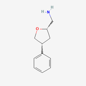 rac-[(2R,4S)-4-phenyloxolan-2-yl]methanamine, cis - 1969288-00-3
