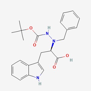 (2R)-2-[benzyl-[(2-methylpropan-2-yl)oxycarbonylamino]amino]-3-(1H-indol-3-yl)propanoic Acid - 214262-79-0