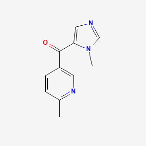 2-methyl-5-(1-methyl-1H-imidazole-5-carbonyl)pyridine - 288392-21-2