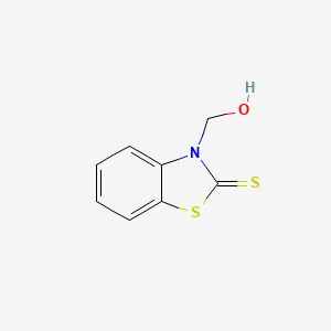 3-Hydroxymethyl-1,3-benzothiazole-2-thione - 3161-57-7