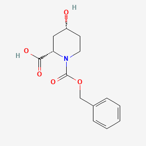 (2S,4R)-1-(Benzyloxycarbonyl)-4-hydroxypiperidine-2-carboxylic acid - 3471-66-7
