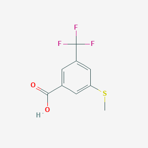 3-(Methylthio)-5-(trifluoromethyl)benzoic acid - 53985-40-3