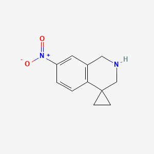 7'-nitro-2',3'-dihydro-1'H-spiro[cyclopropane-1,4'-isoquinoline] - 561297-87-8