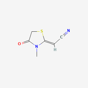 (2Z)-(3-methyl-4-oxo-1,3-thiazolidin-2-ylidene)acetonitrile - 56196-65-7