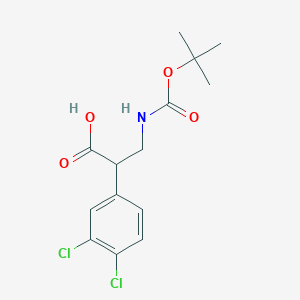 3-Tert-butoxycarbonylamino-2-(3,4-dichloro-phenyl)-propionic acid - 574729-44-5