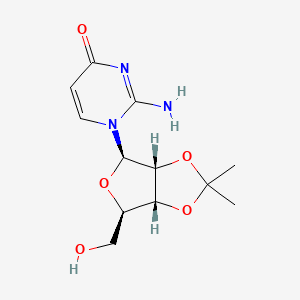 2-Amino-1-((3aR,4R,6R,6aR)-6-(hydroxymethyl)-2,2-dimethyltetrahydrofuro[3,4-d][1,3]dioxol-4-yl)pyrimidin-4(1H)-one - 5975-05-3