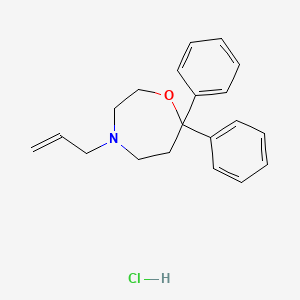 4-Allyl-7,7-diphenyl-1,4-oxazepane hydrochloride - 60162-94-9