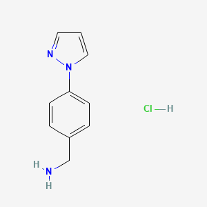 (4-(1H-Pyrazol-1-yl)phenyl)methanamine hydrochloride - 608515-41-9