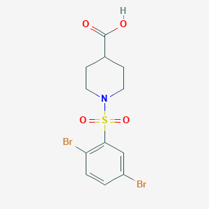 1-(2,5-Dibromobenzenesulfonyl)piperidine-4-carboxylic acid - 727718-12-9