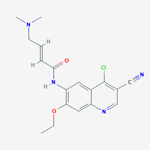 (E)-N-(4-chloro-3-cyano-7-ethoxyquinolin-6-yl)-4-(dimethylamino)but-2-enamide - 848133-88-0