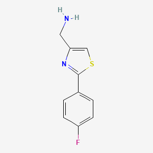 (2-(4-Fluorophenyl)thiazol-4-yl)methanamine - 885280-17-1