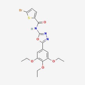 5-bromo-N-[5-(3,4,5-triethoxyphenyl)-1,3,4-oxadiazol-2-yl]thiophene-2-carboxamide - 891126-05-9