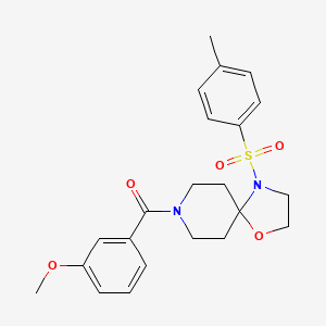 8-(3-methoxybenzoyl)-4-(4-methylbenzenesulfonyl)-1-oxa-4,8-diazaspiro[4.5]decane - 896378-91-9