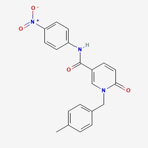 1-[(4-methylphenyl)methyl]-N-(4-nitrophenyl)-6-oxo-1,6-dihydropyridine-3-carboxamide - 899970-39-9