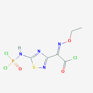 2-[5-[(Dichlorophosphoryl)amino]-1,2,4-thiadiazol-3-yl]-(Z)-2-(ethoxyimino)acetyl chloride - 90211-01-1