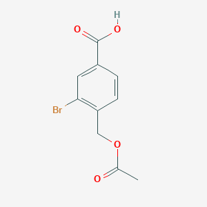 4-(Acetoxymethyl)-3-bromobenzoic acid - 90772-73-9