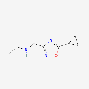 [(5-cyclopropyl-1,2,4-oxadiazol-3-yl)methyl](ethyl)amine - 915922-19-9