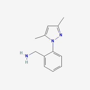 [2-(3,5-dimethyl-1H-pyrazol-1-yl)phenyl]methanamine - 918865-16-4