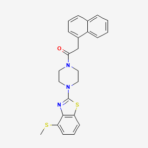 1-(4-(4-(Methylthio)benzo[d]thiazol-2-yl)piperazin-1-yl)-2-(naphthalen-1-yl)ethanone - 923441-57-0