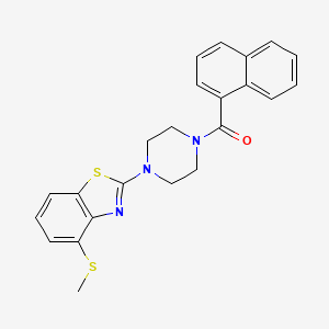(4-(4-(Methylthio)benzo[d]thiazol-2-yl)piperazin-1-yl)(naphthalen-1-yl)methanone - 923505-66-2