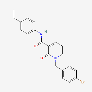 1-[(4-bromophenyl)methyl]-N-(4-ethylphenyl)-2-oxo-1,2-dihydropyridine-3-carboxamide - 946223-39-8