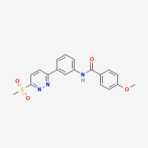N-[3-(6-methanesulfonylpyridazin-3-yl)phenyl]-4-methoxybenzamide - 946327-25-9