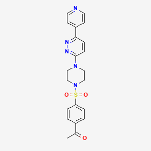 1-(4-((4-(6-(Pyridin-4-yl)pyridazin-3-yl)piperazin-1-yl)sulfonyl)phenyl)ethanone - 946329-83-5