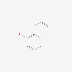 3-(2-Fluoro-4-methylphenyl)-2-methyl-1-propene - 951894-57-8