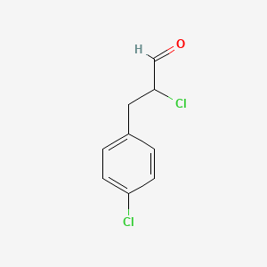 2-Chloro-3-(4-chlorophenyl)propanal - 99846-92-1