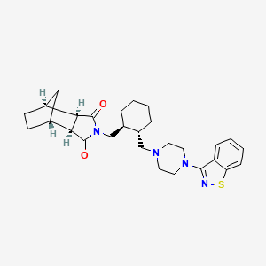 (3aR,4S,7R,7aS)-2-(((1S,2S)-2-((4-(Benzo[d]isothiazol-3-yl)piperazin-1-yl)methyl)cyclohexyl)methyl)hexahydro-1H-4,7-methanoisoindole-1,3(2H)-dione - 1448443-35-3