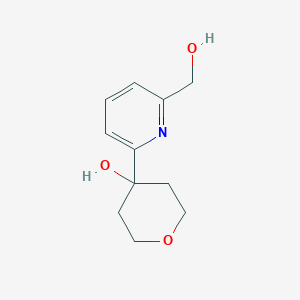 4-[6-(hydroxymethyl)pyridin-2-yl]oxan-4-ol - 153635-21-3
