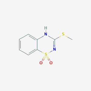 3-(Methylthio)-4H-benzo[e][1,2,4]thiadiazine 1,1-dioxide - 20926-33-4