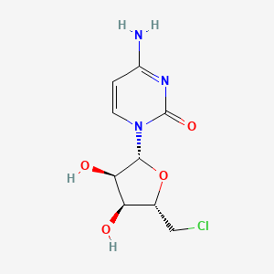 4-amino-1-[(2R,3R,4S,5S)-5-(chloromethyl)-3,4-dihydroxyoxolan-2-yl]pyrimidin-2-one - 31652-78-5