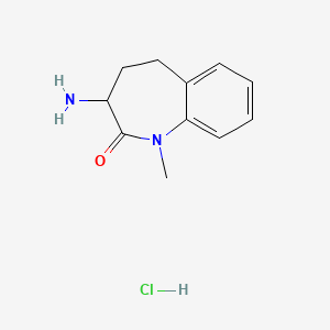 (S)-3-Amino-1-methyl-1,3,4,5-tetrahydro-2H-benzo[b]azepin-2-one hydrochloride - 958075-69-9