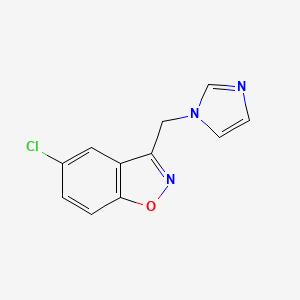 5-Chloro-3-(imidazol-1-ylmethyl)-1,2-benzoxazole - 121929-22-4