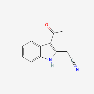 2-(3-acetyl-1H-indol-2-yl)acetonitrile - 65032-78-2