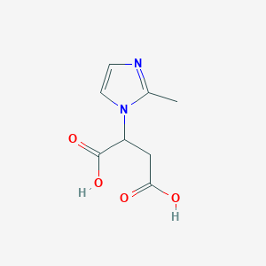 Butanedioic acid, (2-methyl-1H-imidazol-1-yl)- - 88660-83-7