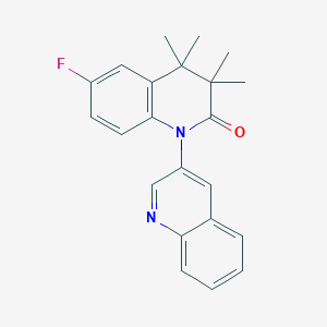 6-Fluoro-3,3,4,4-tetramethyl-3,4-dihydro-2H-[1,3'-biquinolin]-2-one - 918646-03-4