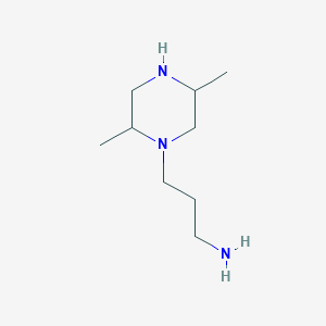 3-(2,5-Dimethylpiperazin-1-YL)propan-1-amine - 91913-66-5