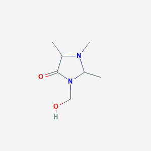 3-(Hydroxymethyl)-1,2,5-trimethylimidazolidin-4-one - 95455-38-2