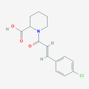 1-[3-(4-chlorophenyl)prop-2-enoyl]piperidine-2-carboxylic acid - 1103961-49-4
