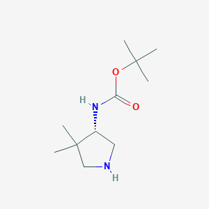 (S)-(4,4-Dimethyl-pyrrolidin-3-yl)-carbamic acid tert-butyl ester - 219323-14-5