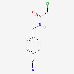2-chloro-N-[(4-cyanophenyl)methyl]acetamide - 340732-46-9