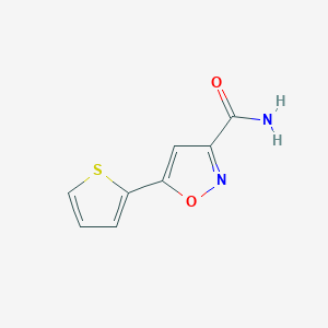 5-(Thiophen-2-yl)-1,2-oxazole-3-carboxamide - 1019656-18-8