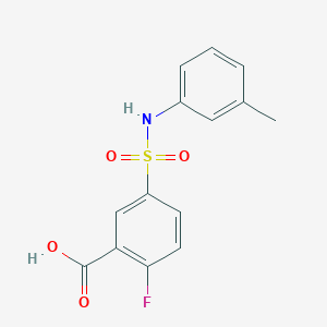 2-Fluoro-5-[(3-methylphenyl)sulfamoyl]benzoic acid - 1030686-17-9